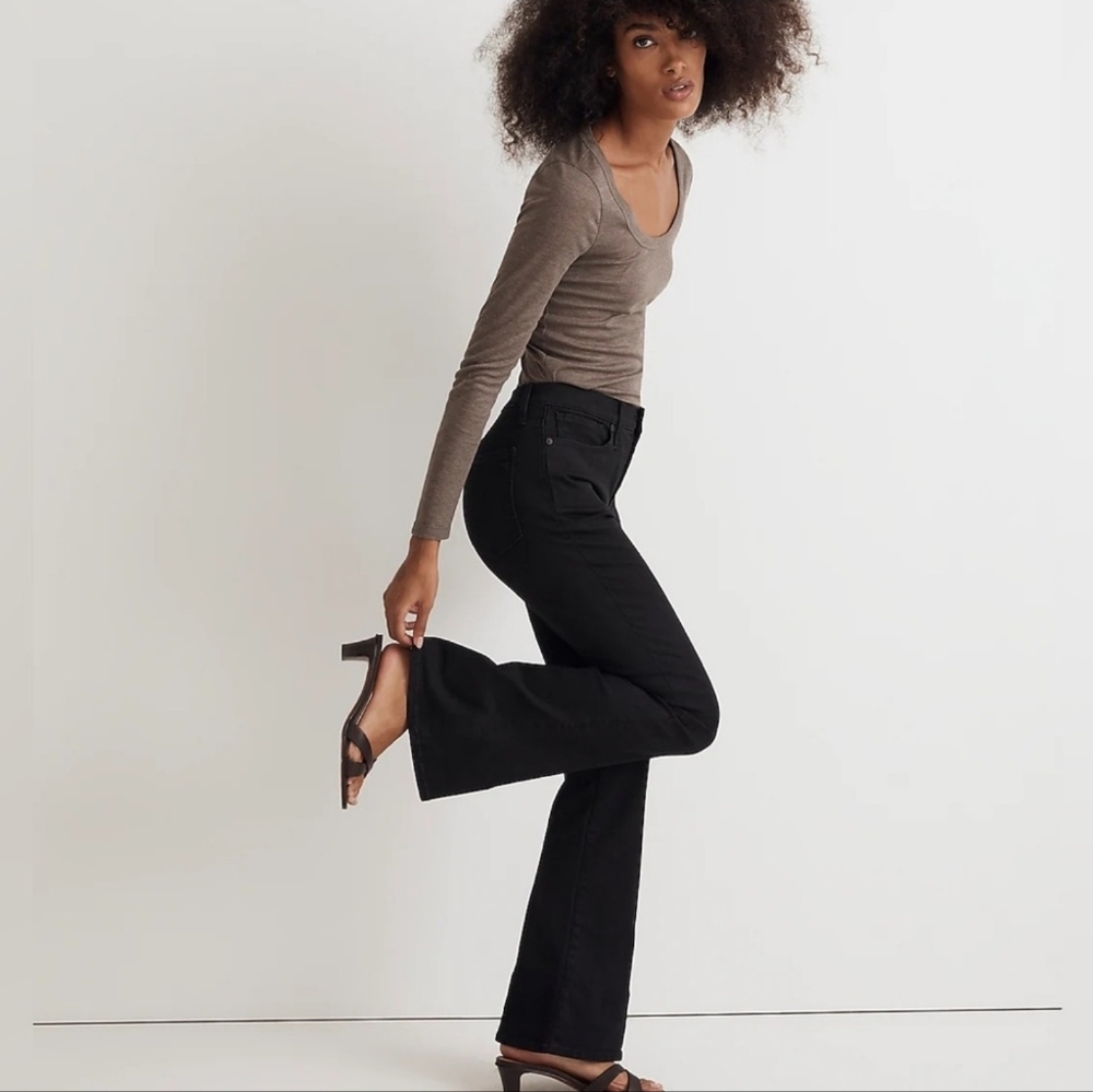 Madewell Skinny Flare Black Jeans 31
